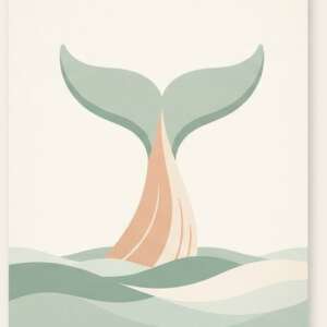 Seashells on a beach — Minimalist Poster
