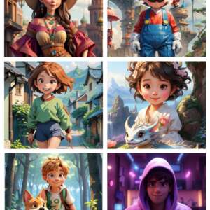 Set of Cartoons pictures (30)