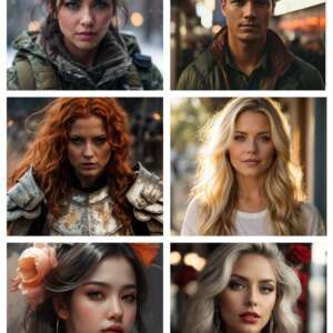 Set of Portraits pictures (60)