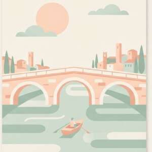 Stone Bridge — Minimalist Poster