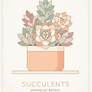 Succulents — Minimalist Poster