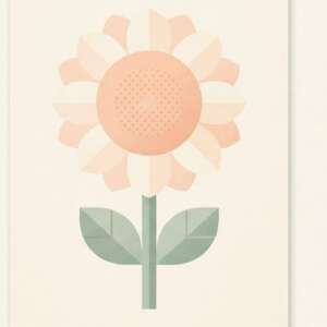 Sunflower — Minimalist Poster