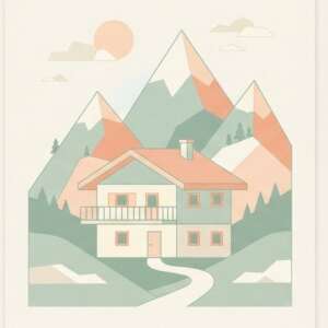 Swiss Chalet — Minimalist Poster