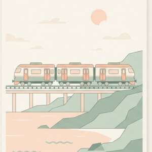 Taj Mahal at dawn — Minimalist Poster