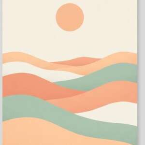 Triangular mountains — Minimalist Poster
