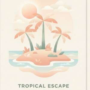Tropical Escape — Minimalist Poster