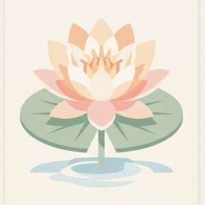 Water Lily — Minimalist Poster